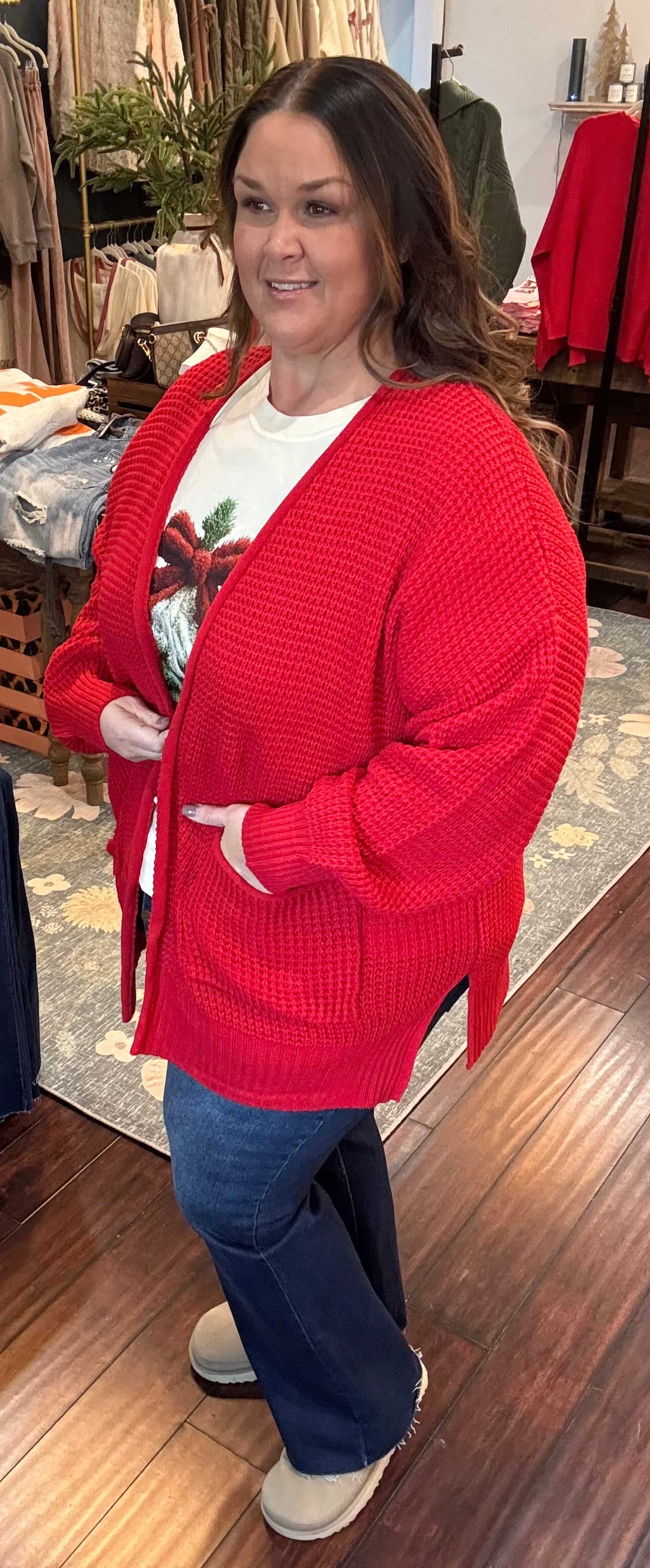 Cozy Eve Cardigan Plus