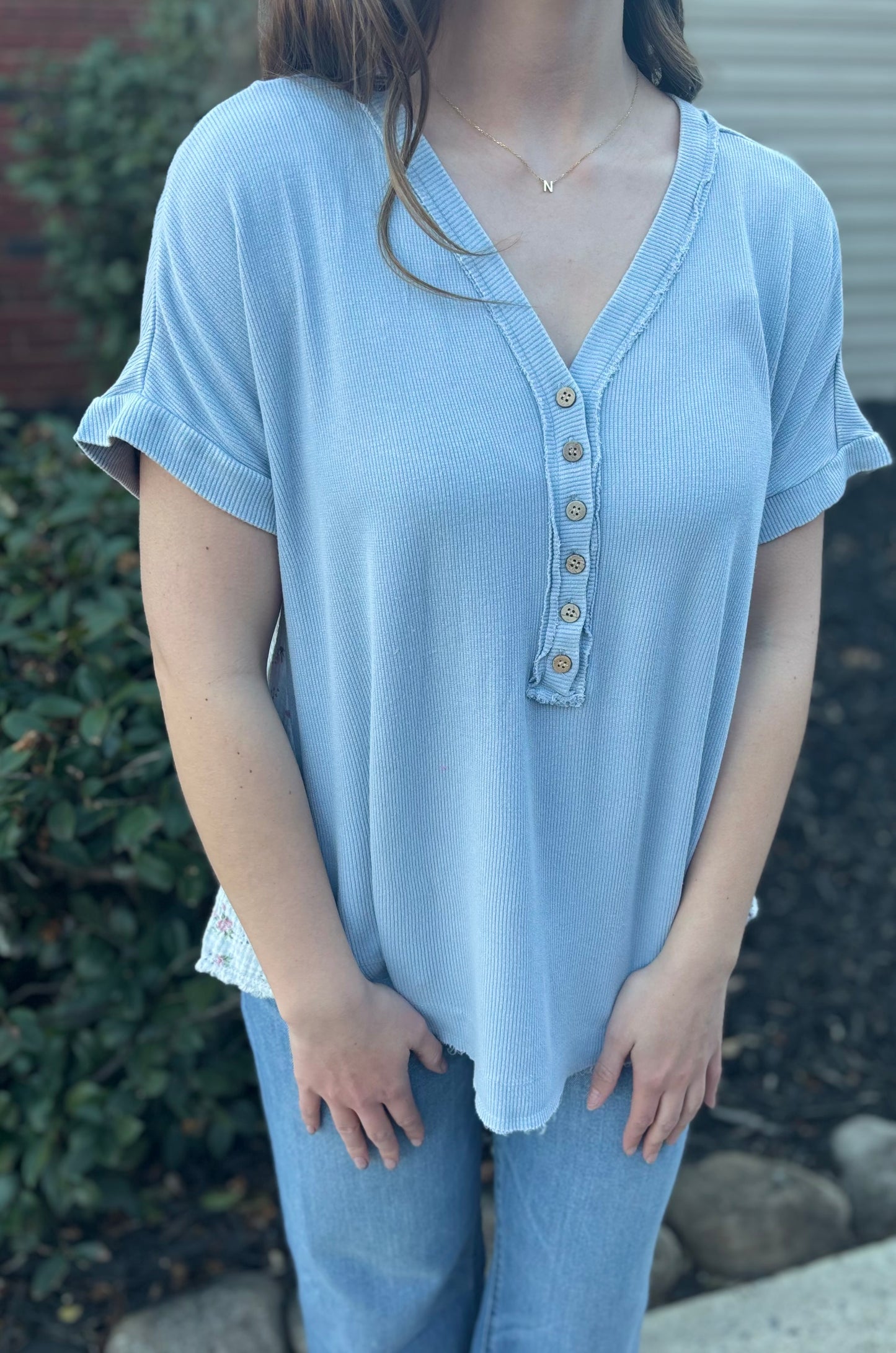 Cottage Floral Top * Curvy Friendly*