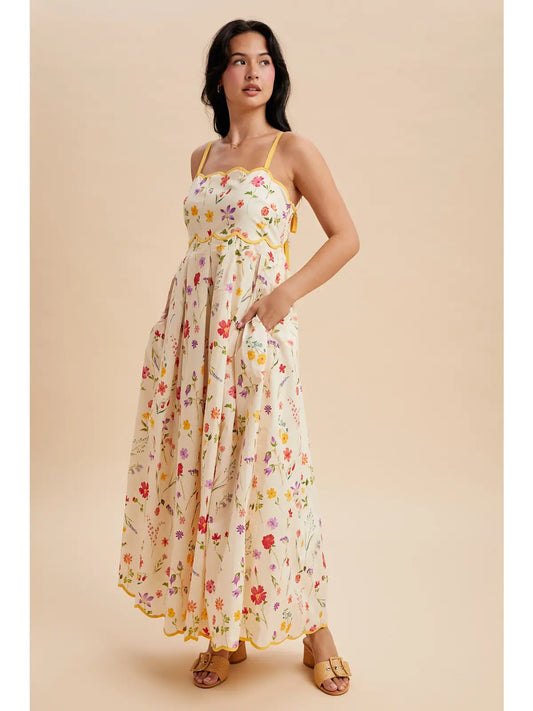 Golden Meadow Maxi Dress