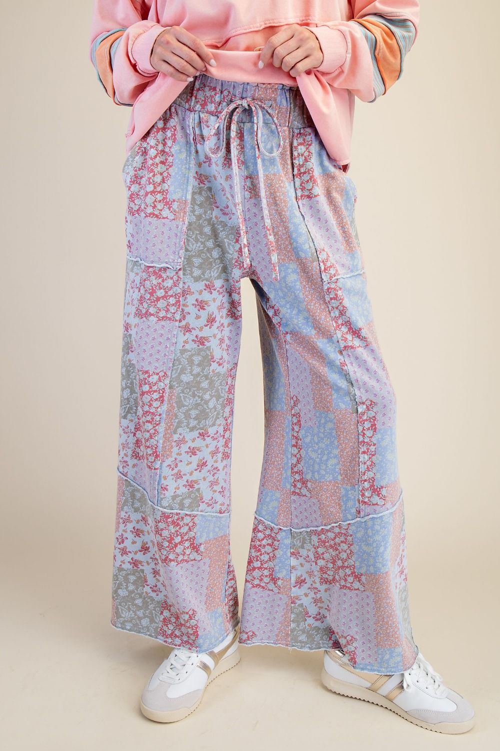 Petals+Patchwork Pants