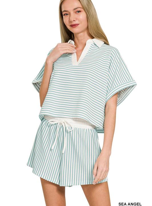 Beach All Day Collared Set