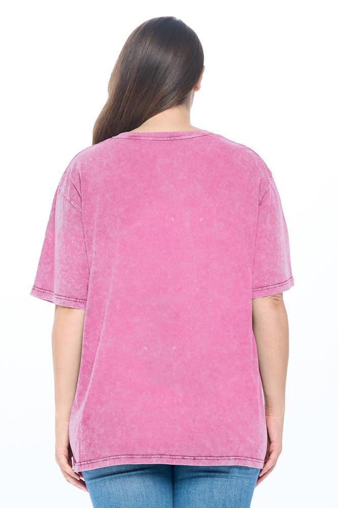Free Bird Graphic Tee Plus *Pink