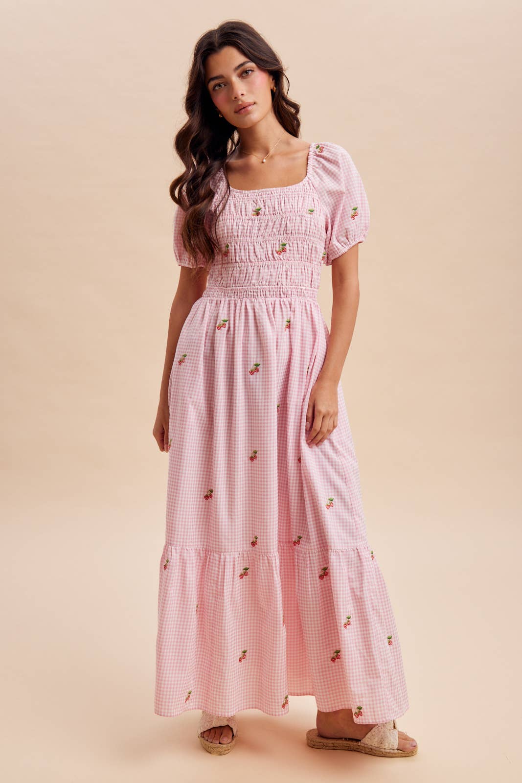 Gingham Fields Maxi Dress