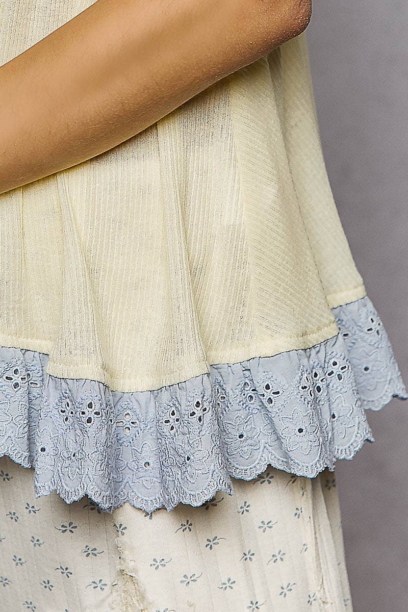 Golden Hour Lace Tank
