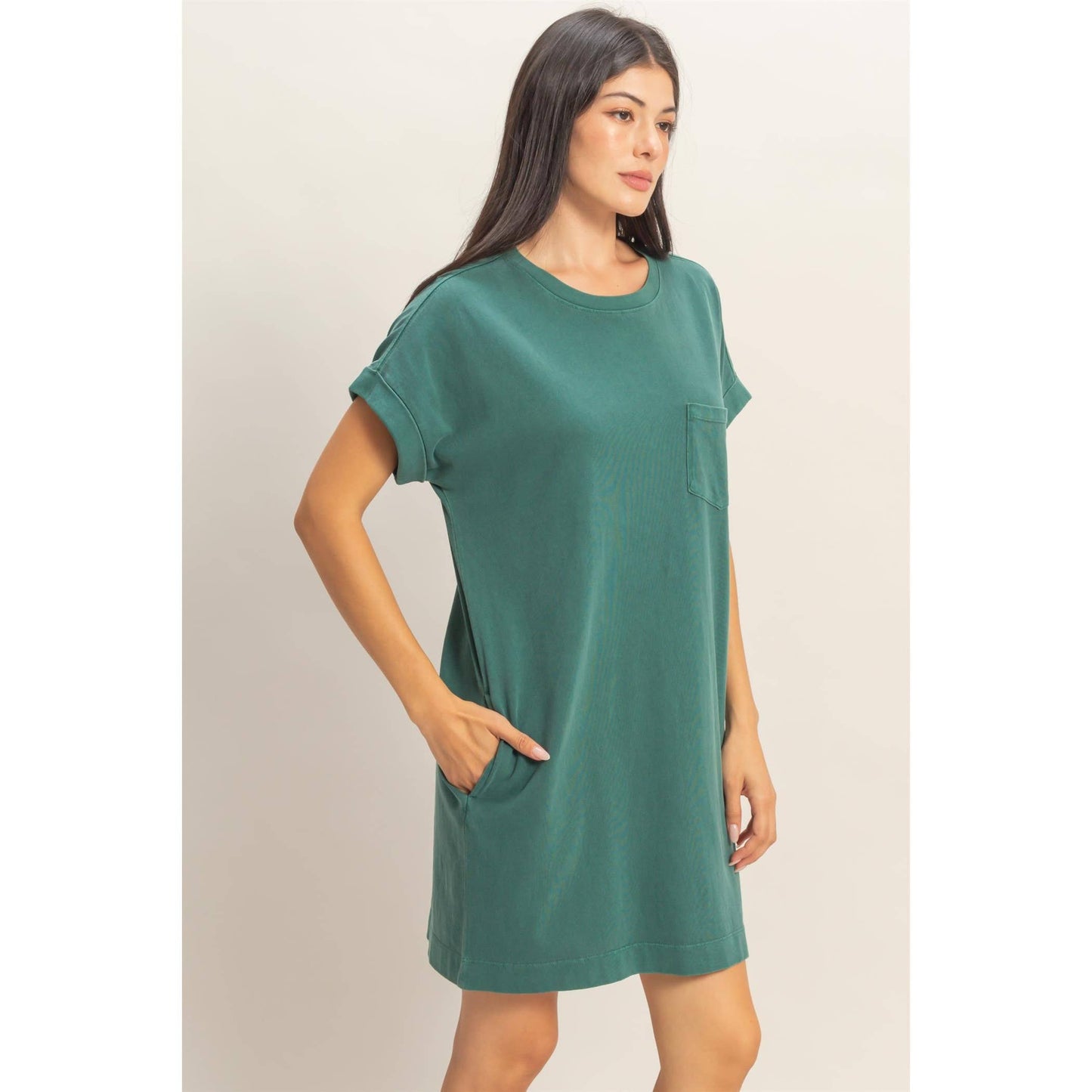 Simple Comfort T-Shirt Mini Dress *2 Colors
