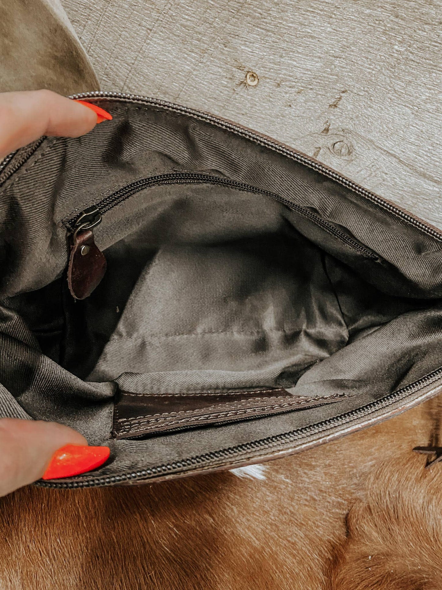 Abigail Leather Wristlet