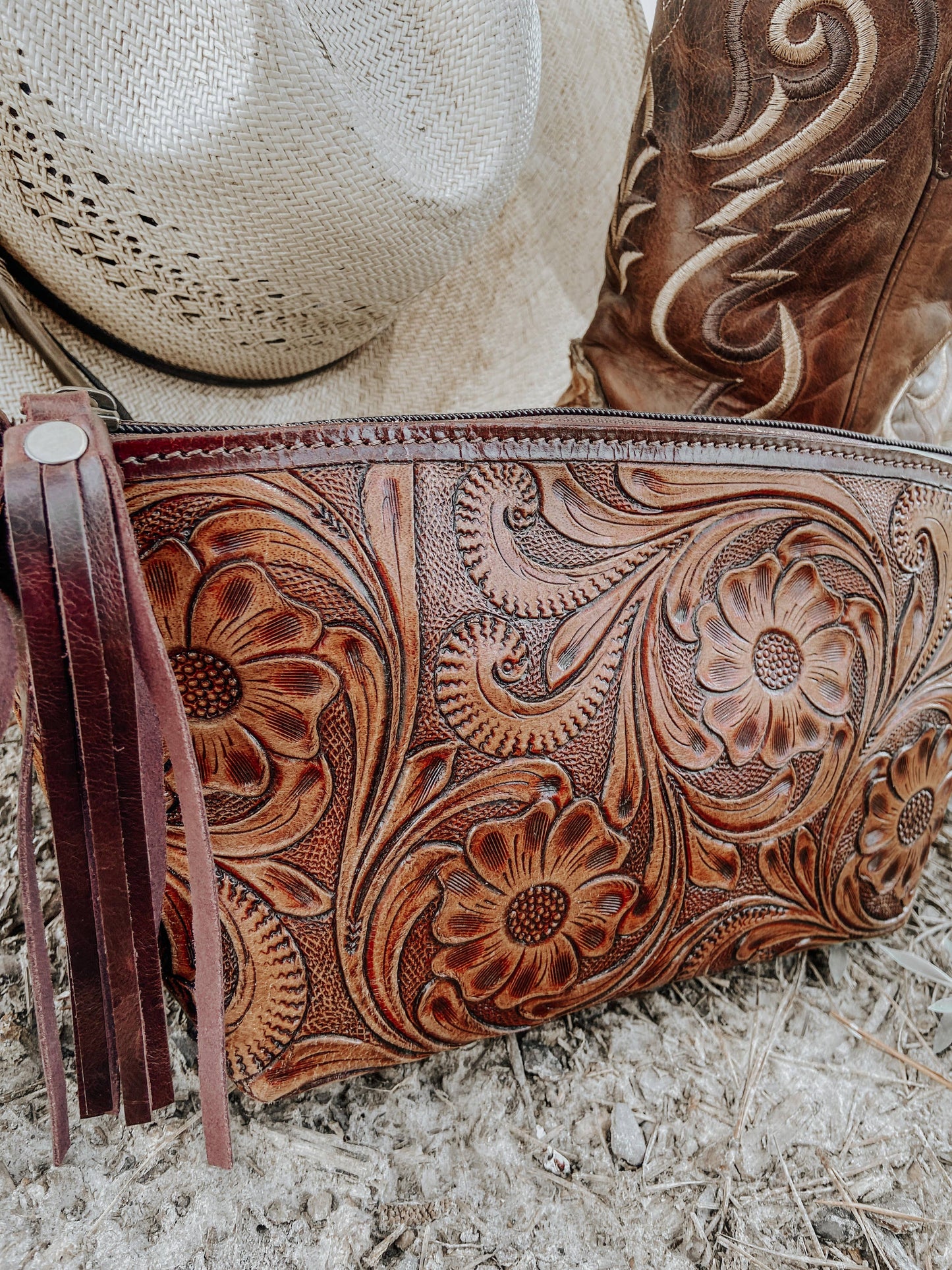 Abigail Leather Wristlet